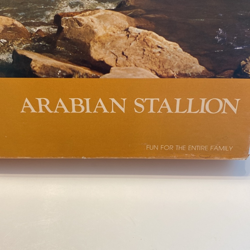 Vintage 80’s  WHITE ARABIAN STALLION JIGSAW PUZZLE, SPRINGBOK, 1000 PIECES. - Picture 3 of 14